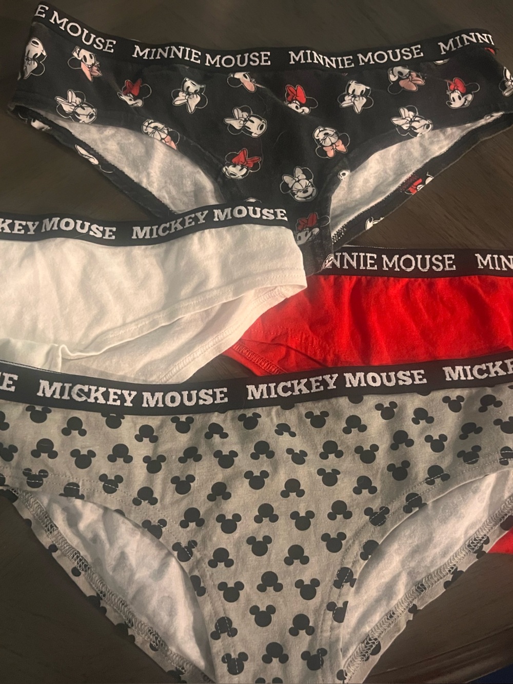 Minnie & Mickey Mouse Women’s  Cotton hipster cotton underwear - 4pairs